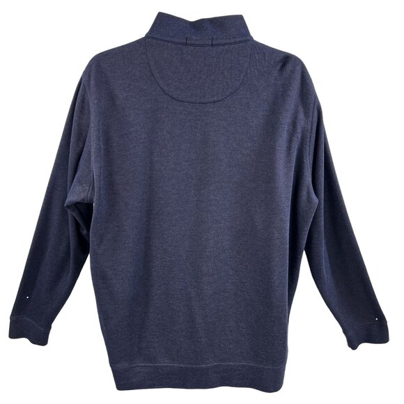 Peter Millar XL Mens Interlock Ottoman Quarter Zip Pullover banded cuffs and hem - Picture 2 of 16